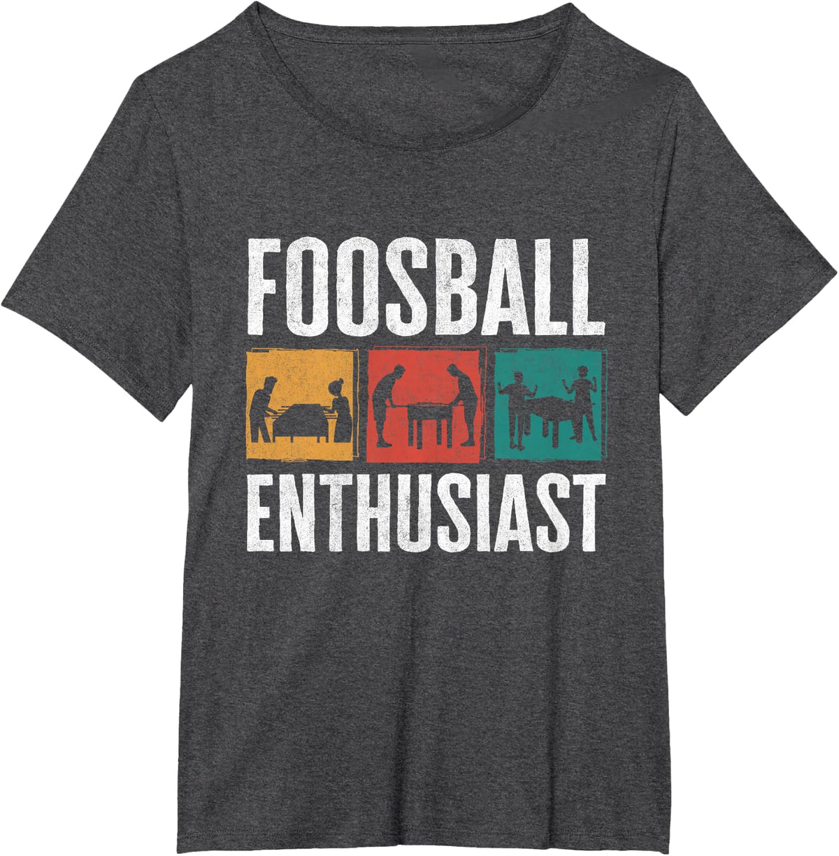 Table Football Foosball Player Foosball Enthusiast T-Shirt - Dark Heather Grey