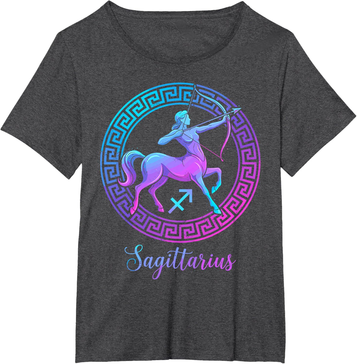 Sagittarius Zodiac Sign Astrology Horoscope Astrological Tee T-Shirt - Dark Heather Grey