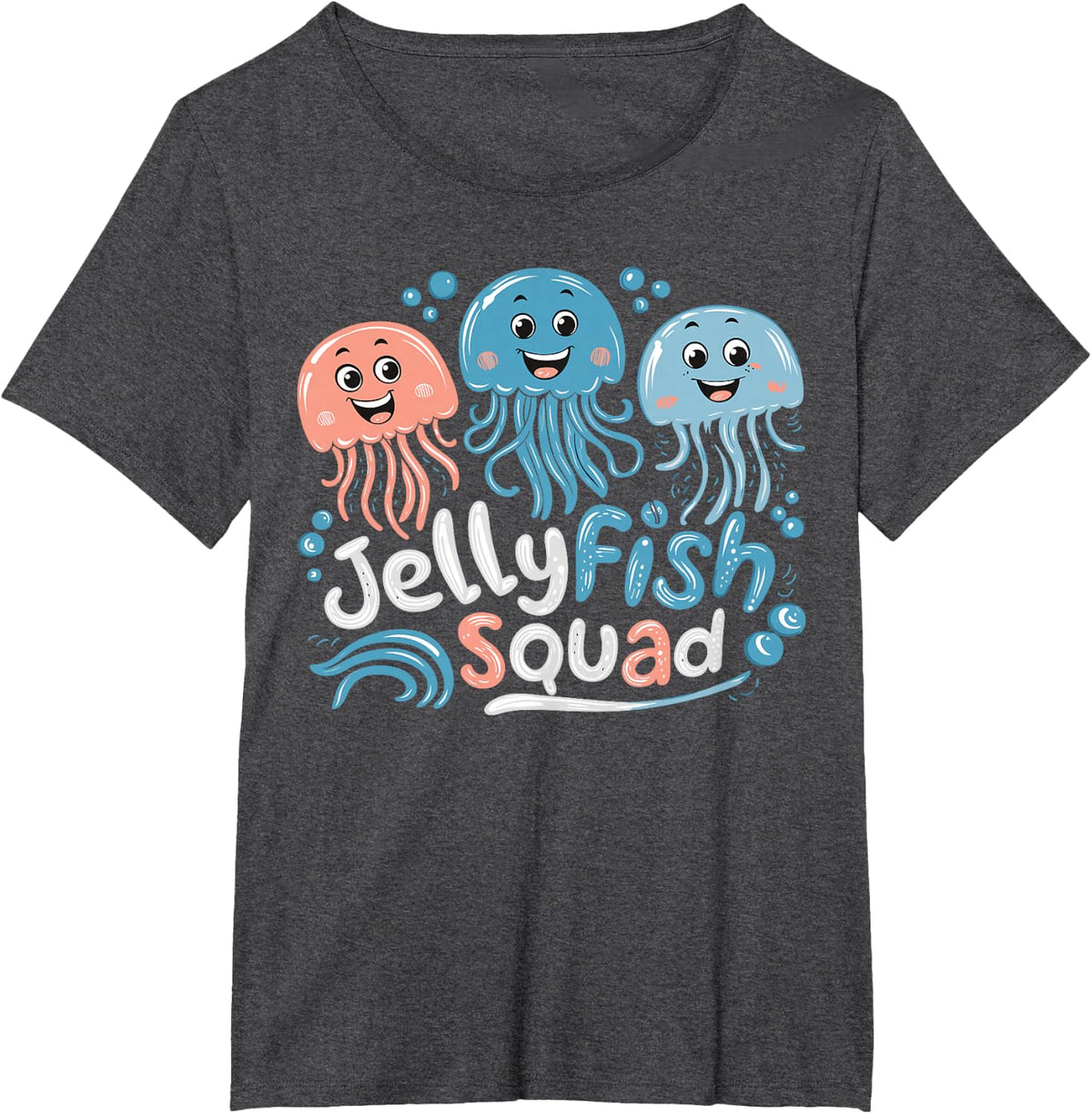 Jellyfish Squad Design for Jellyfish Lover Stuff | Jellyfish T-Shirt - Dark Heather Grey