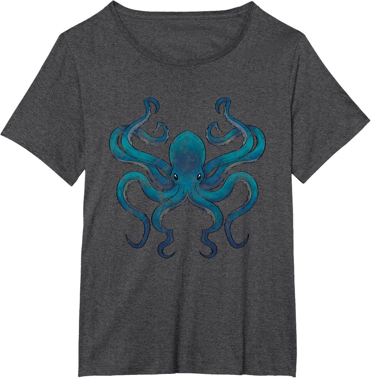 Underwater World Animal Gift Octopus T-Shirt - Dark Heather Grey