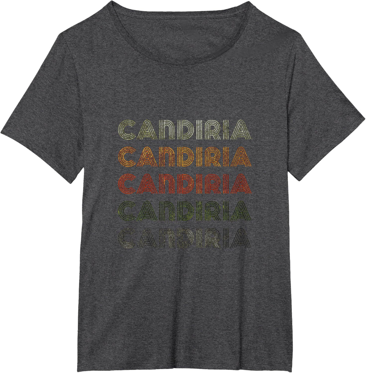 Love Heart Candiria Tee Grunge Vintage Style Black Candiria T-Shirt - Dark Heather Grey