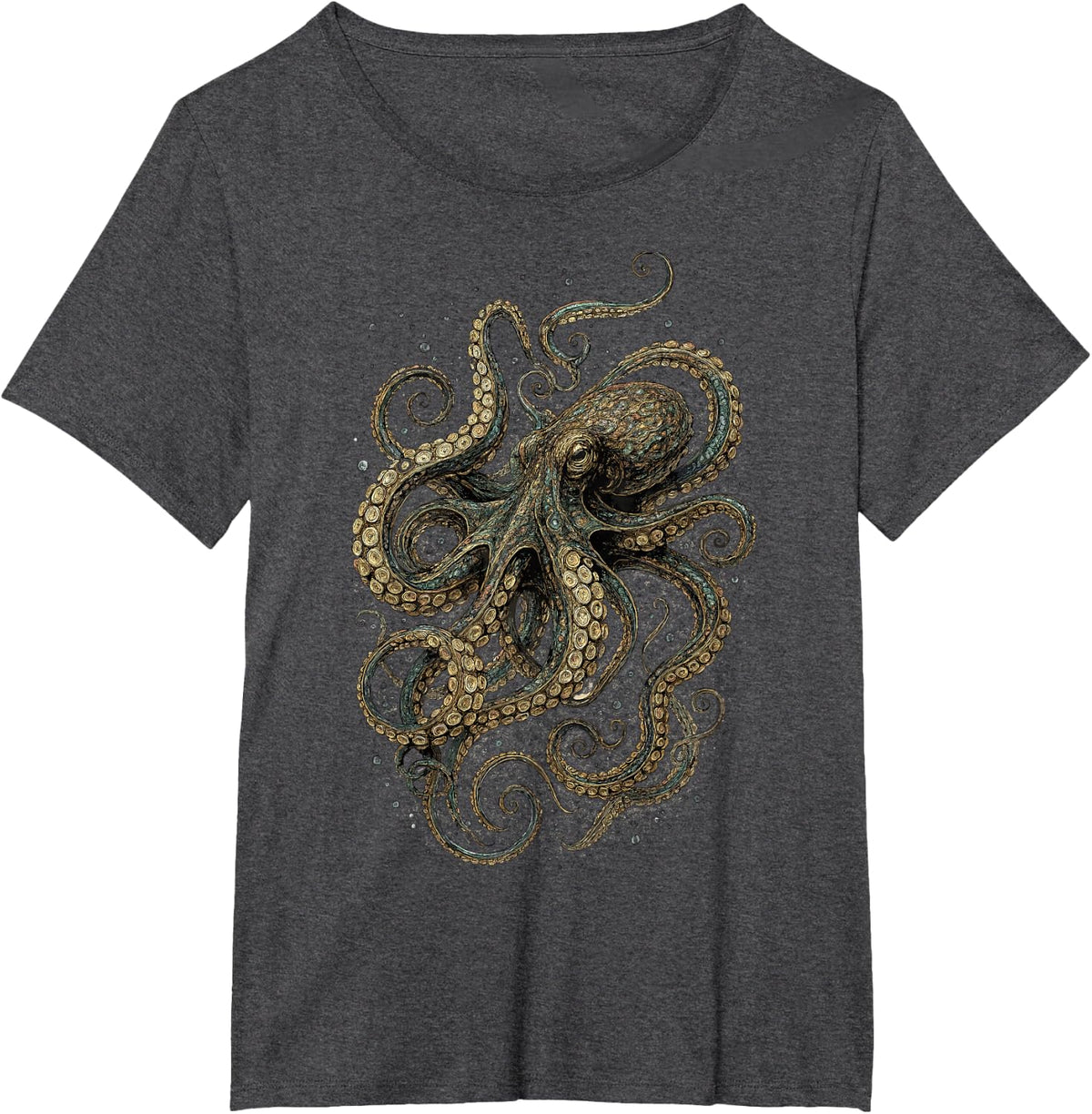 Octopus for Men, Women, and Kids T-Shirt - Dark Heather Grey