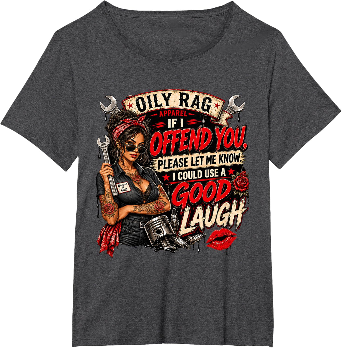 If I Offend You Please Let Me Know I Could Use A Good Laugh T-Shirt - Dark Heather Grey