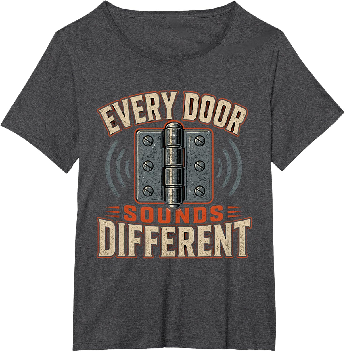 Every Door Sounds Different Firefighter Paramedic First T-Shirt - Dark Heather Grey