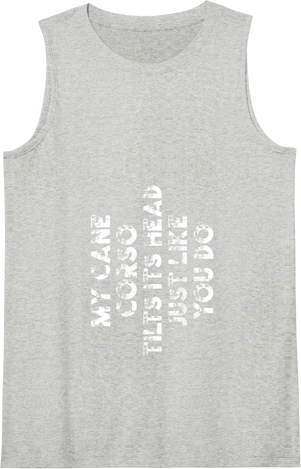Cane Corso Mom Dad Funny Dog Lover Gift Women Men Kids Tank Top - Heather Grey