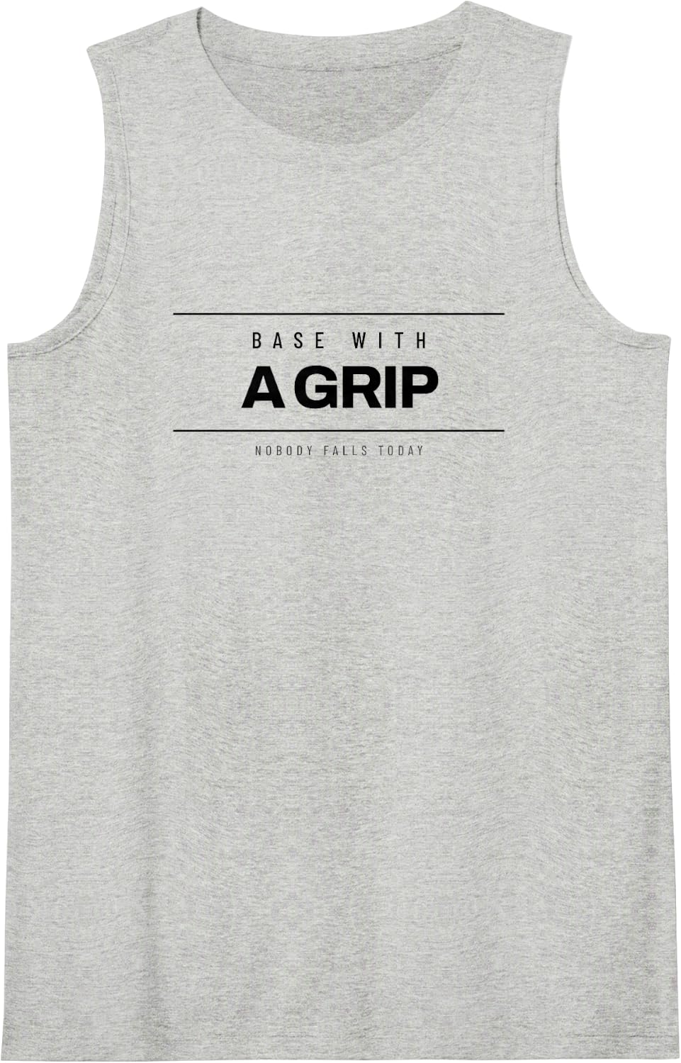 Cheerleader - Base with A Grip - Cheerleading Squad Sleeveless Tank Top - Heather Grey