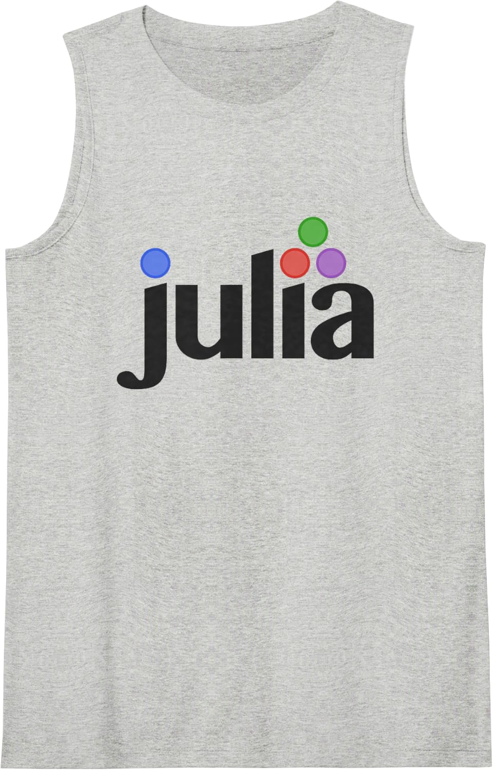 Julia Programming - Julia Programmers Logo Gift Sleeveless Tank Top - Heather Grey