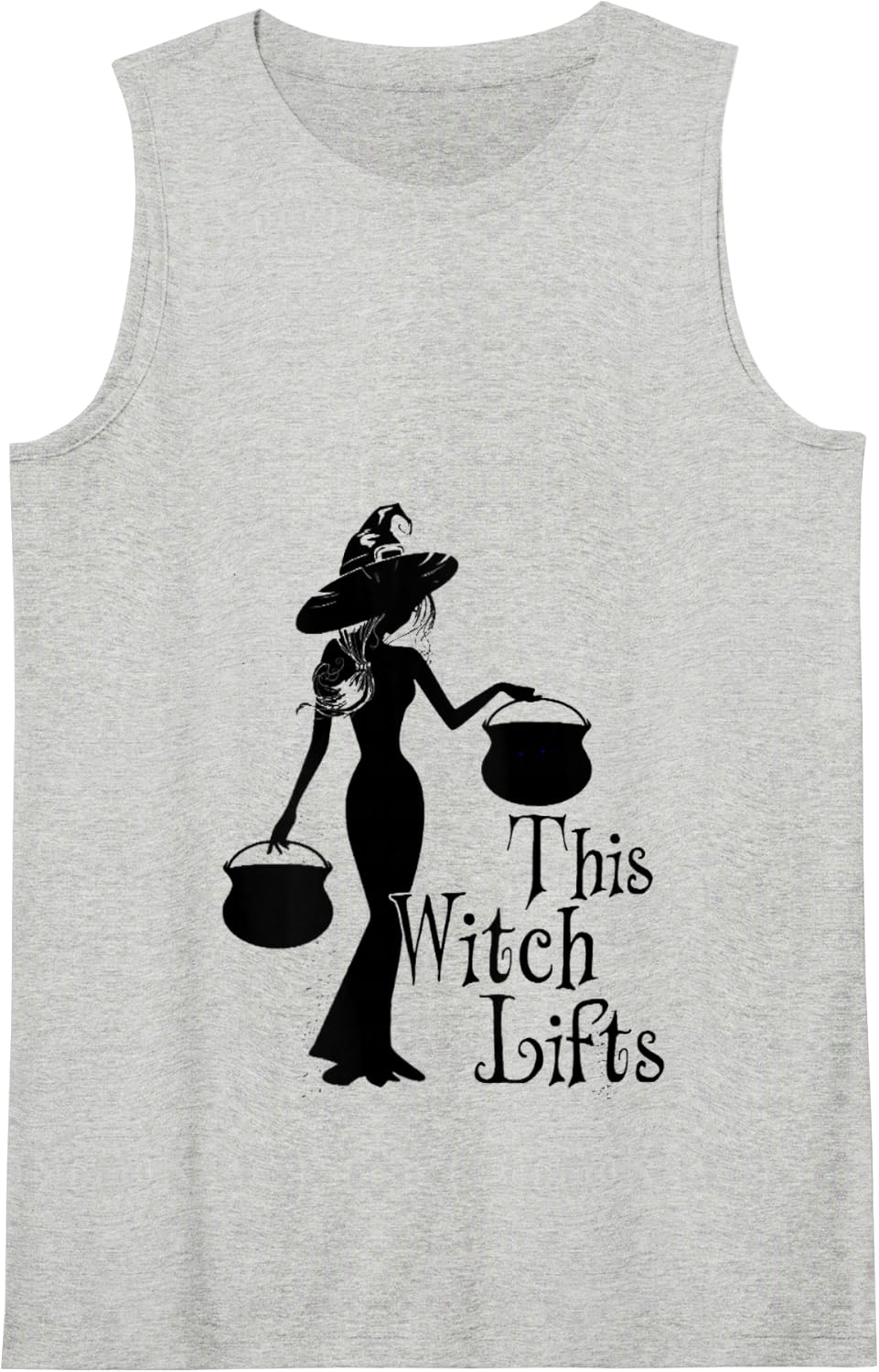 This Witch Lifts Funny Workout Fitness Bodybuilding Tank Top - Heather Grey