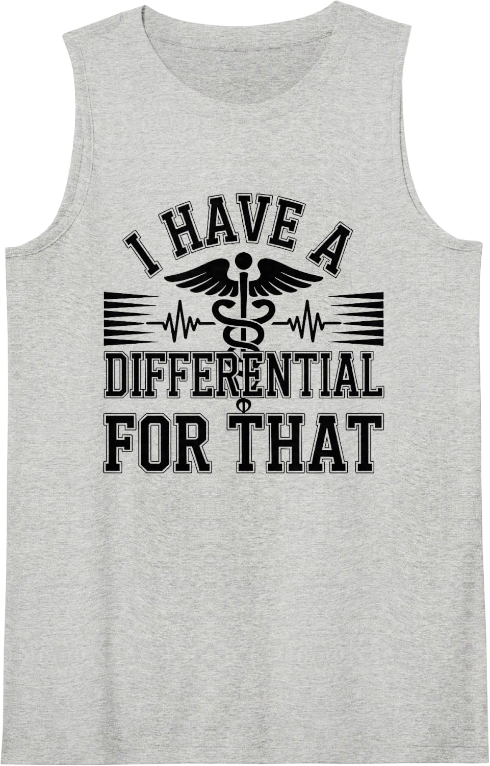 I Have A Differential for that Funny Nurse Practitioner Sleeveless Tank Top - Heather Grey