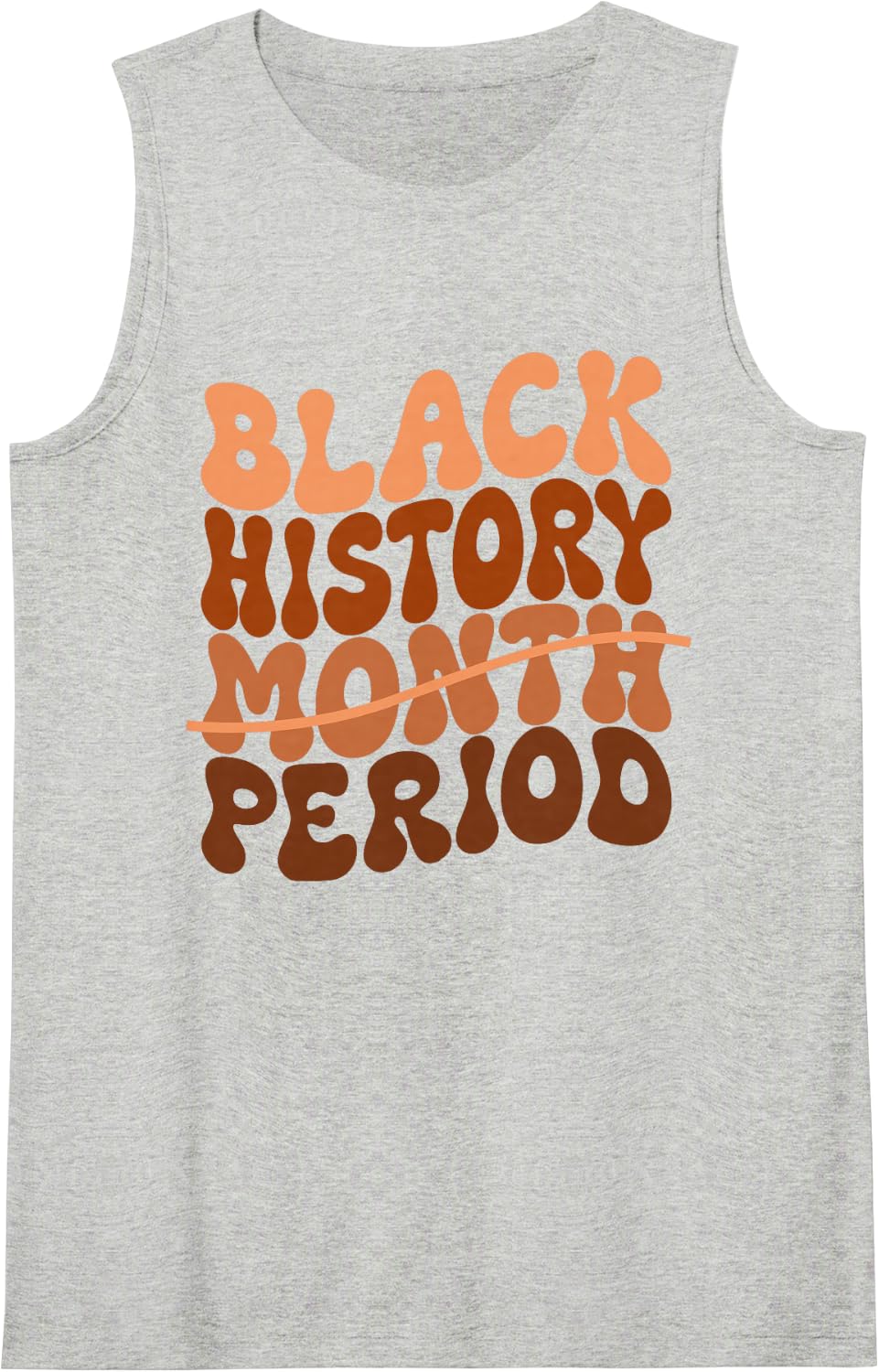 Black History Period Black History Month African American Sleeveless Tank Top - Heather Grey