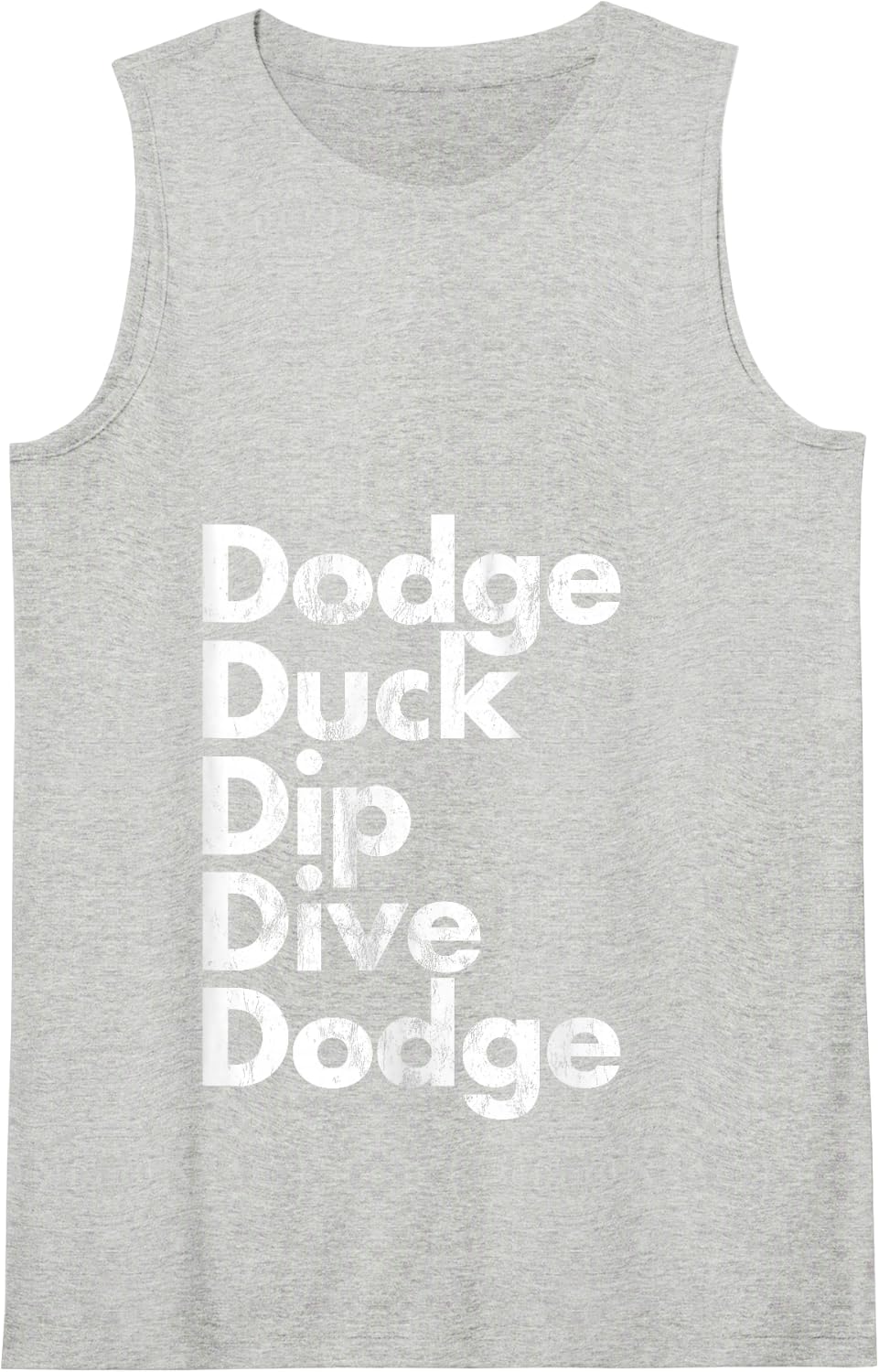 Dodge Duck Dip Dive Dodge People Ball Tank Top - Heather Grey