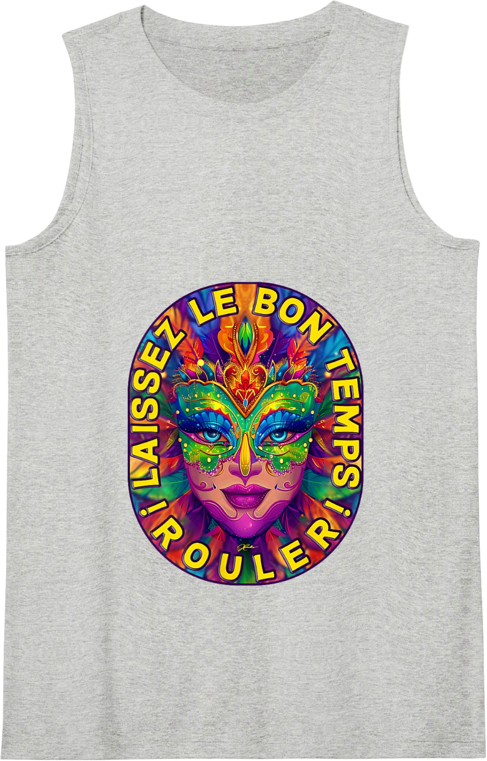 JCombs: New Orleans, Mardi Gras, Let the Good Times Roll! Tank Top - Heather Grey