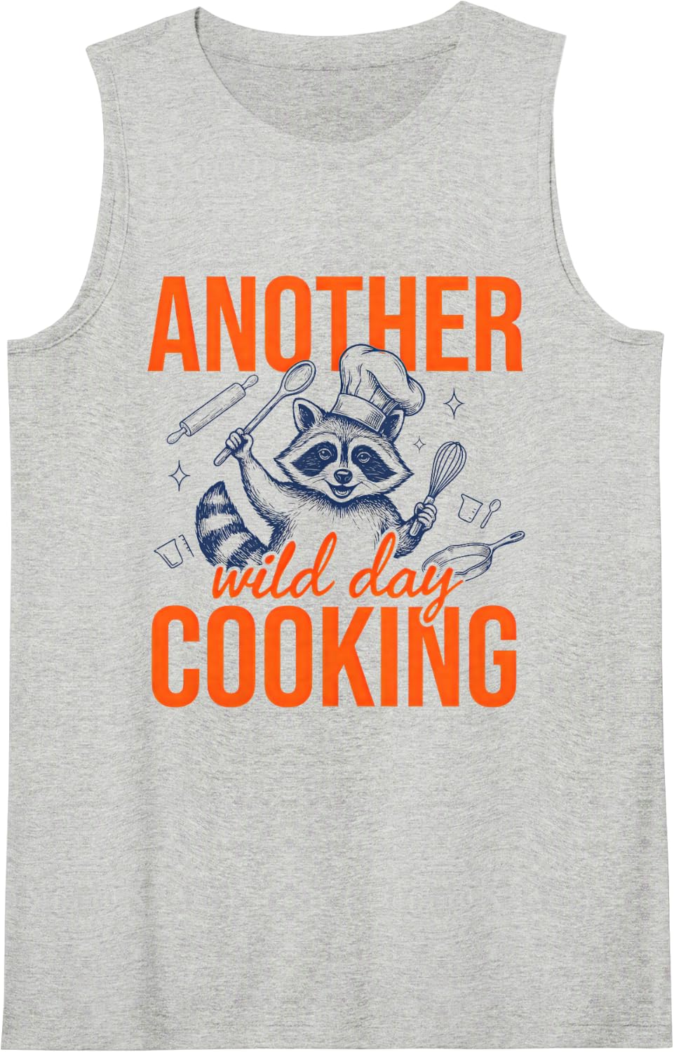 Cook Chef Line Culinary Kitchen Worker Prep Sleeveless Tank Top - Heather Grey