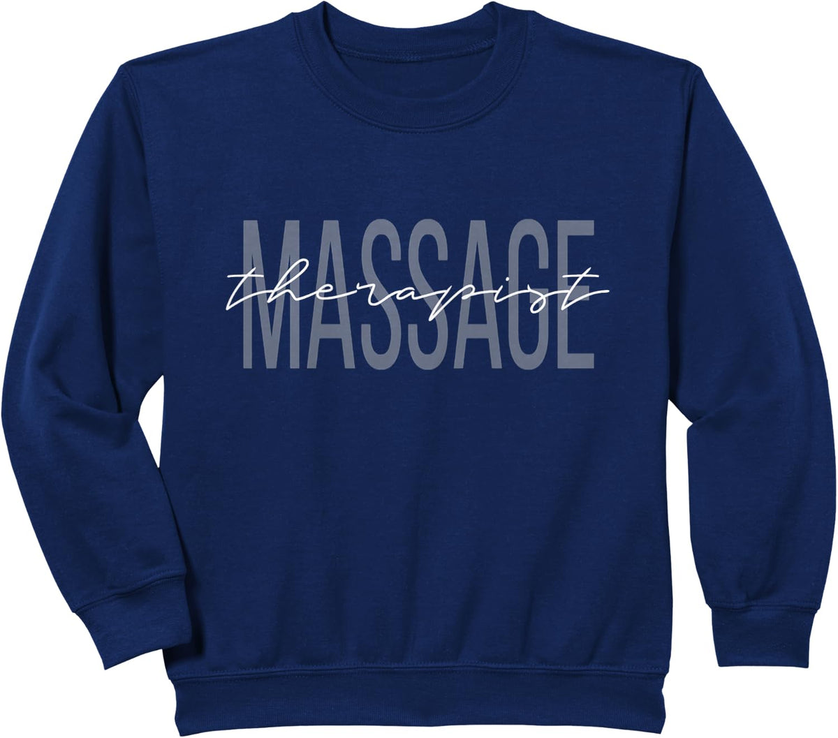 Massage Therapist LMT Licensed Massage Therapist Sweatshirt - Navy Blue