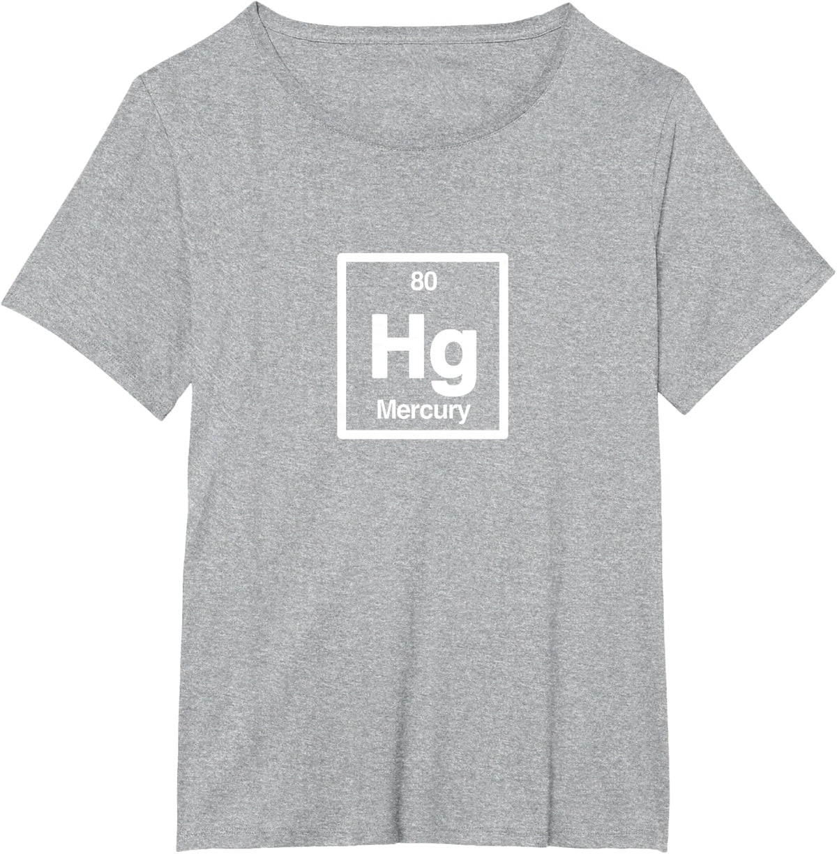 Mercury - Hg - Periodic Table of Elements - Science Gifts T-Shirt - Heather Grey