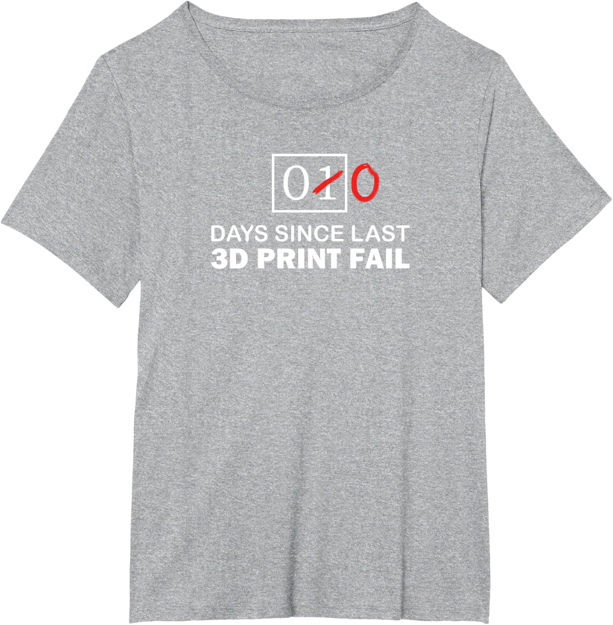 Funny 3D Printer Joke 3D Print for Men Women Gift T-Shirt - Heather Grey