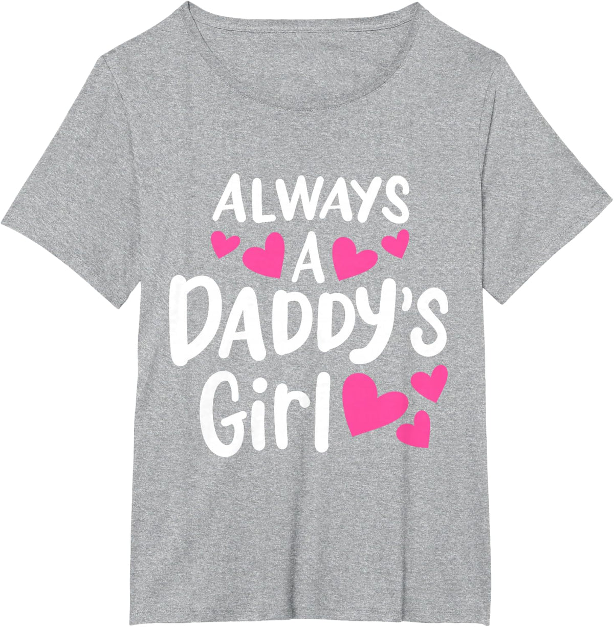 Always A Daddy's Girl Adorable and Cute Kids Girl T-Shirt - Heather Grey