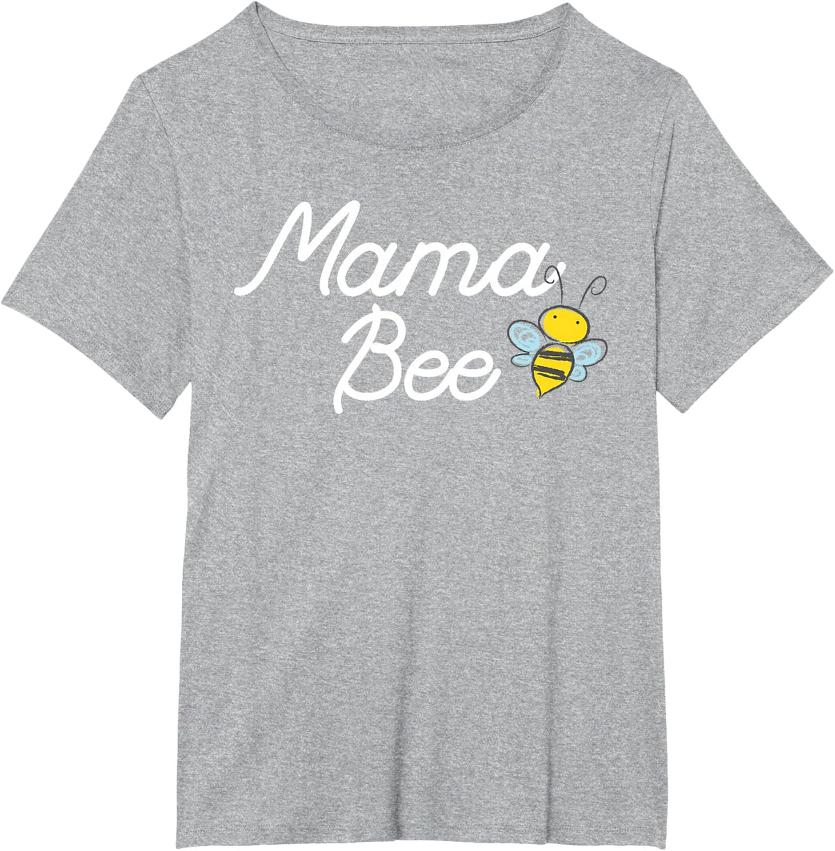Mama Bee T-Shirt Cute Sassy Honey bee Mothers Day Gift Idea T-Shirt - Heather Grey