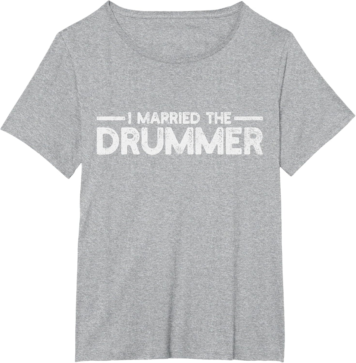 Drummer Husband Wife T-Shirt - Heather Grey