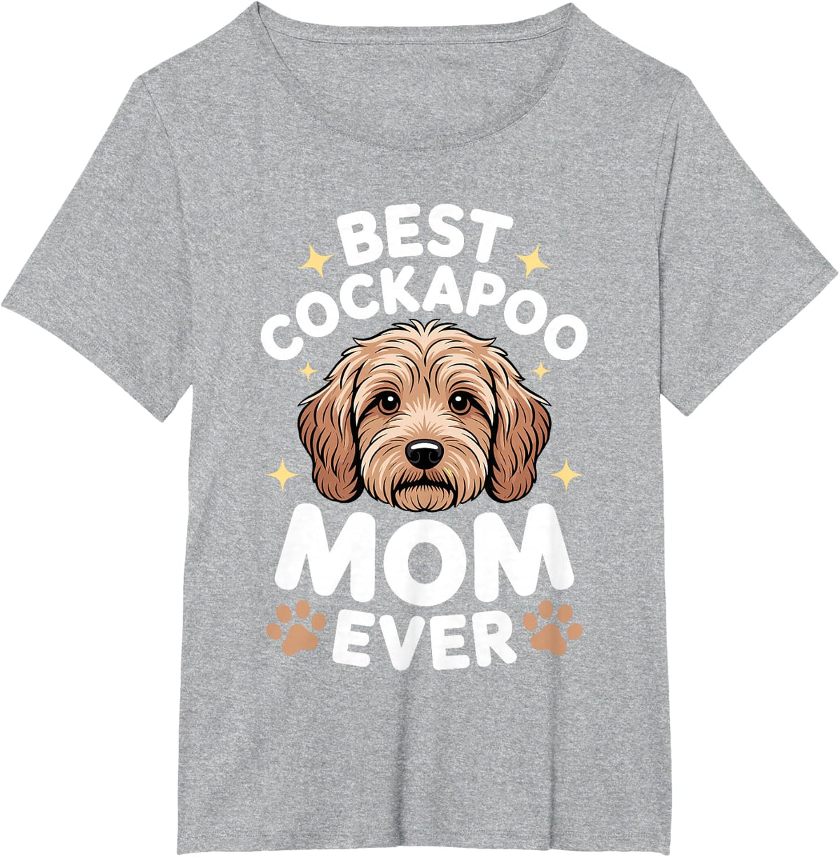 Cockapoo Mom Design for Women Girls Mom Dog Cockapoo Mom T-Shirt - Heather Grey