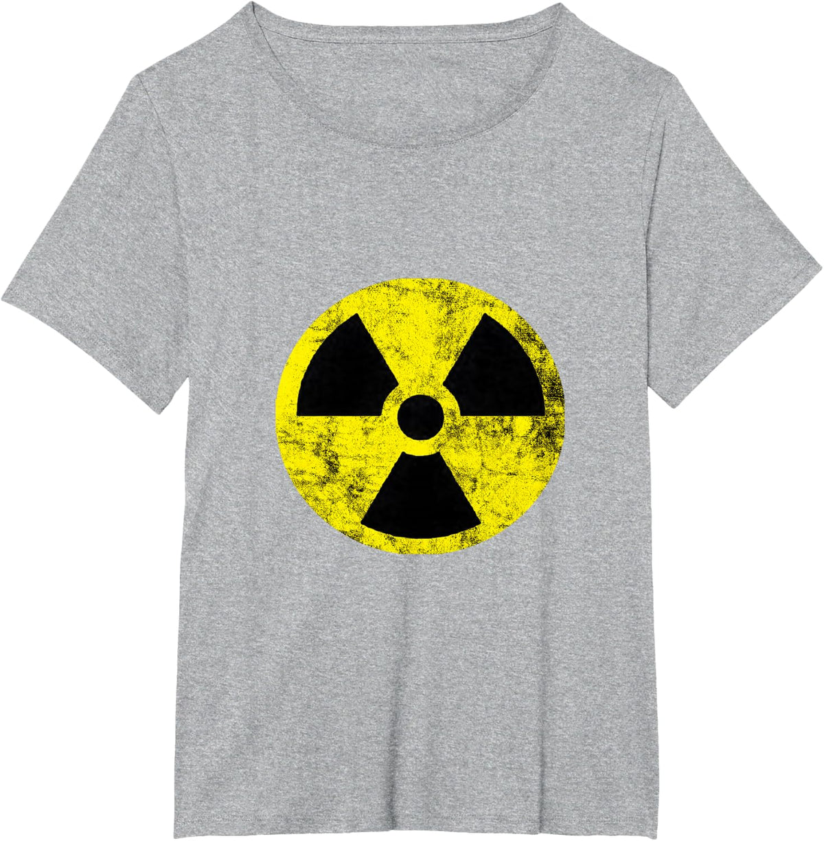Nuclear Radiotion Hazard Warning Fallout Symbol Sign Caution T-Shirt - Heather Grey