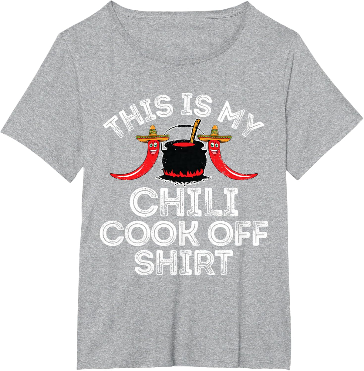 Funny Chili Cook Off Gift For Men Women Kids T-Shirt - Heather Grey