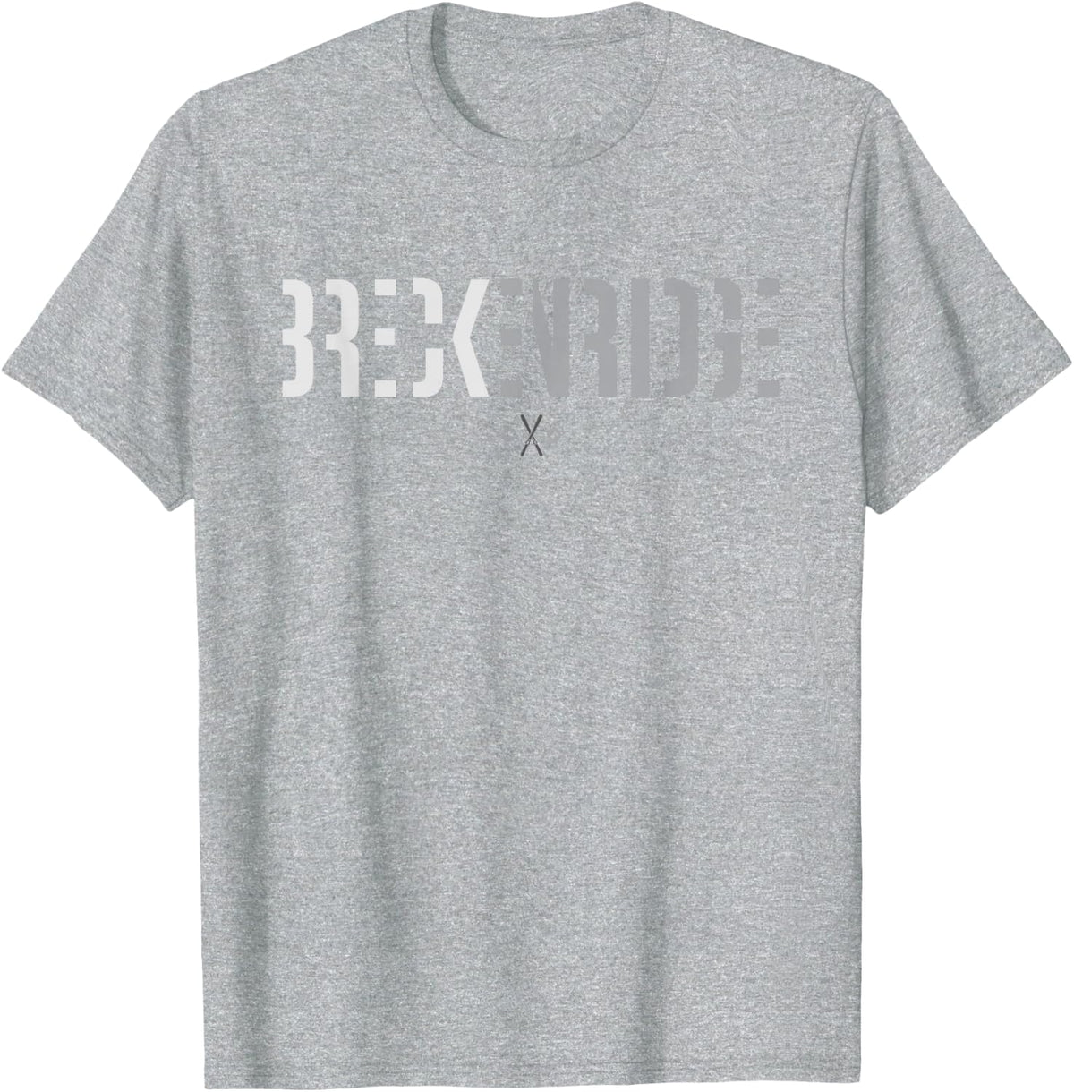 Breckenridge Colorado Graphic Ski T-Shirt - Heather Grey