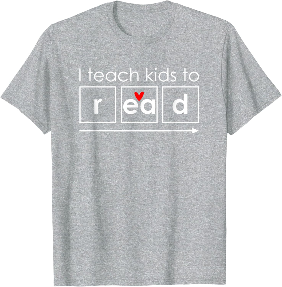I Teach Kids to Read Dyslexia Teacher Dyslexia Therapist T-Shirt - Heather Grey