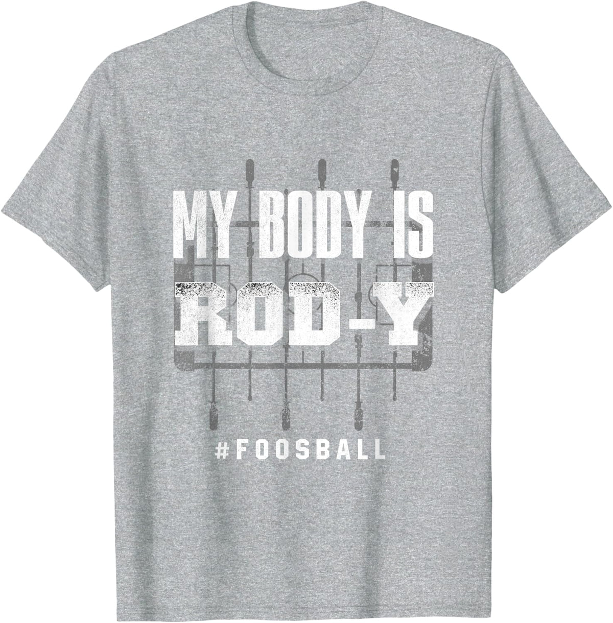 Table Football Foosball Player Foosball Pun T-Shirt - Heather Grey