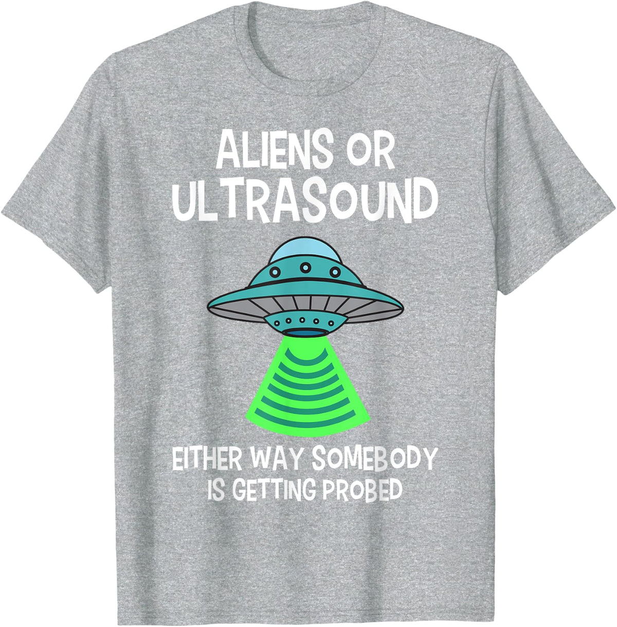 Ultrasound Tech Alien Apparel Unisex-Adults Black T-Shirt Small Classic Fit Short Sleeve Medical Ultrasound Themed Shirts -