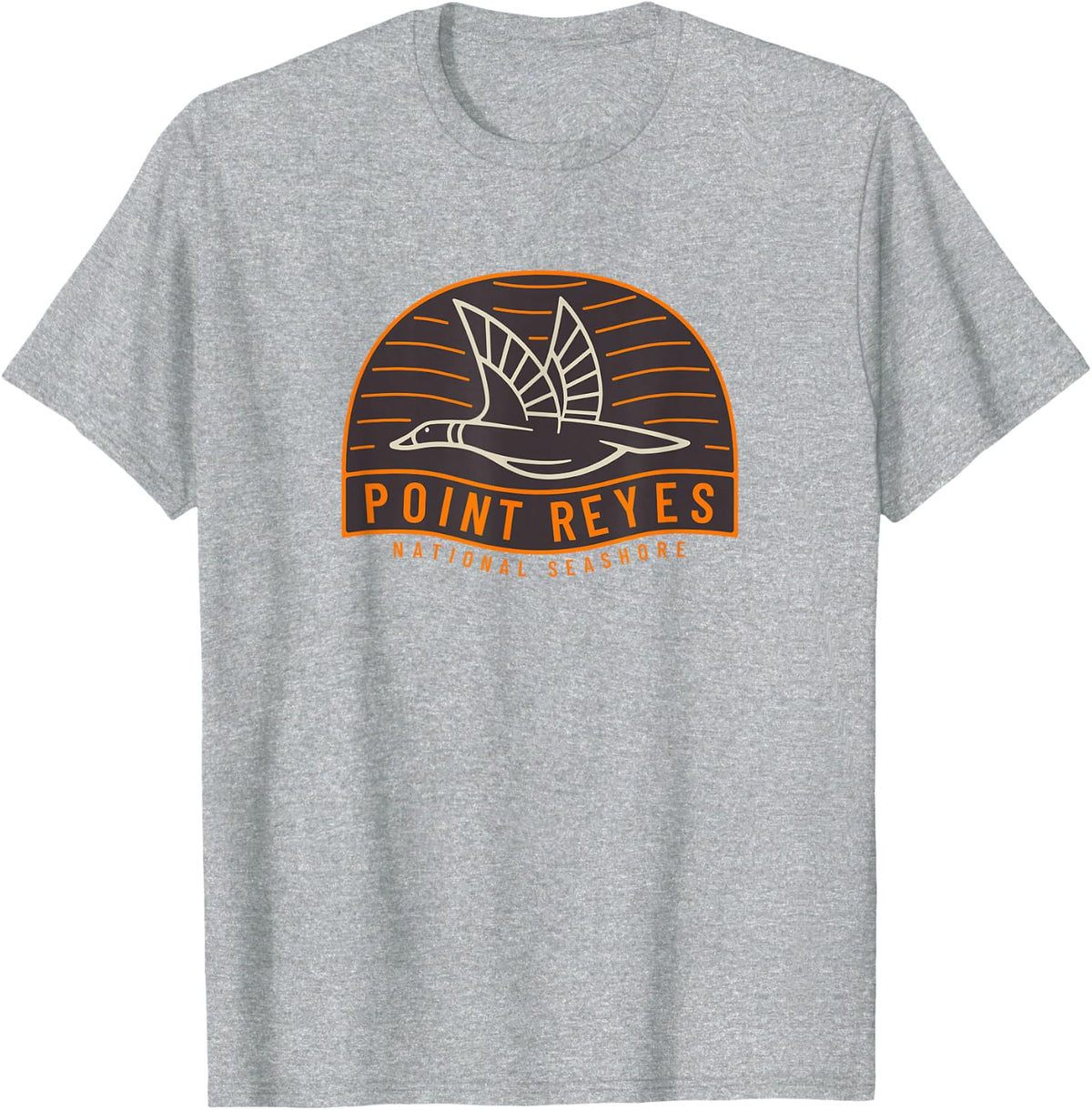 Point Reyes National Seashore Souvenir T-Shirt - Heather Grey