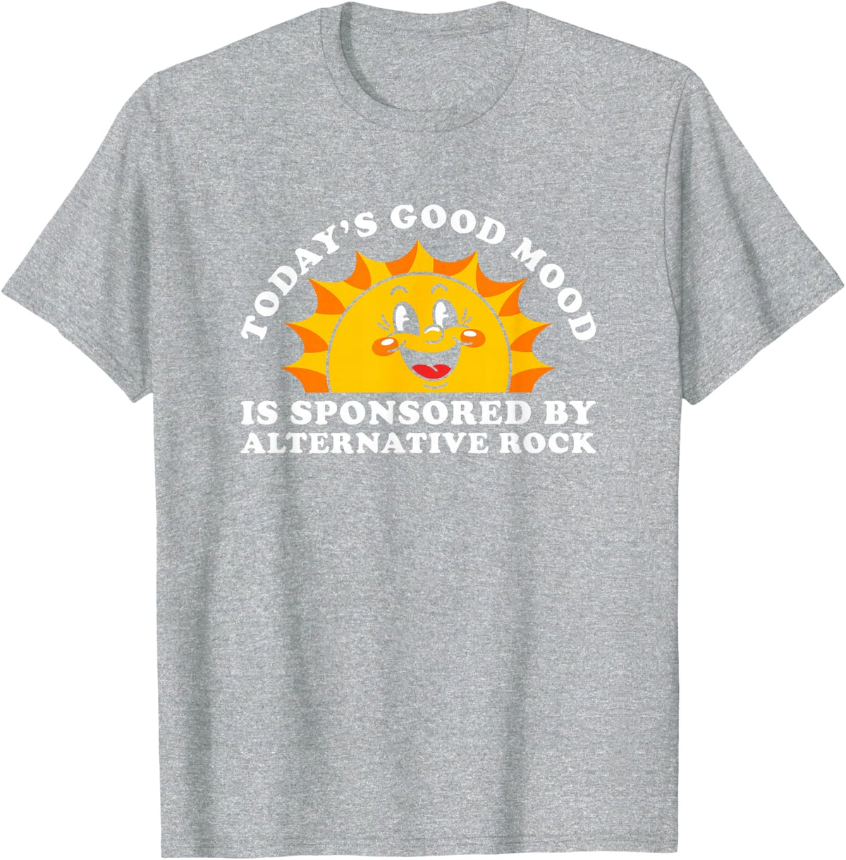 Retro Vintage Indie Rock or Alternative Rock T-Shirt - Heather Grey