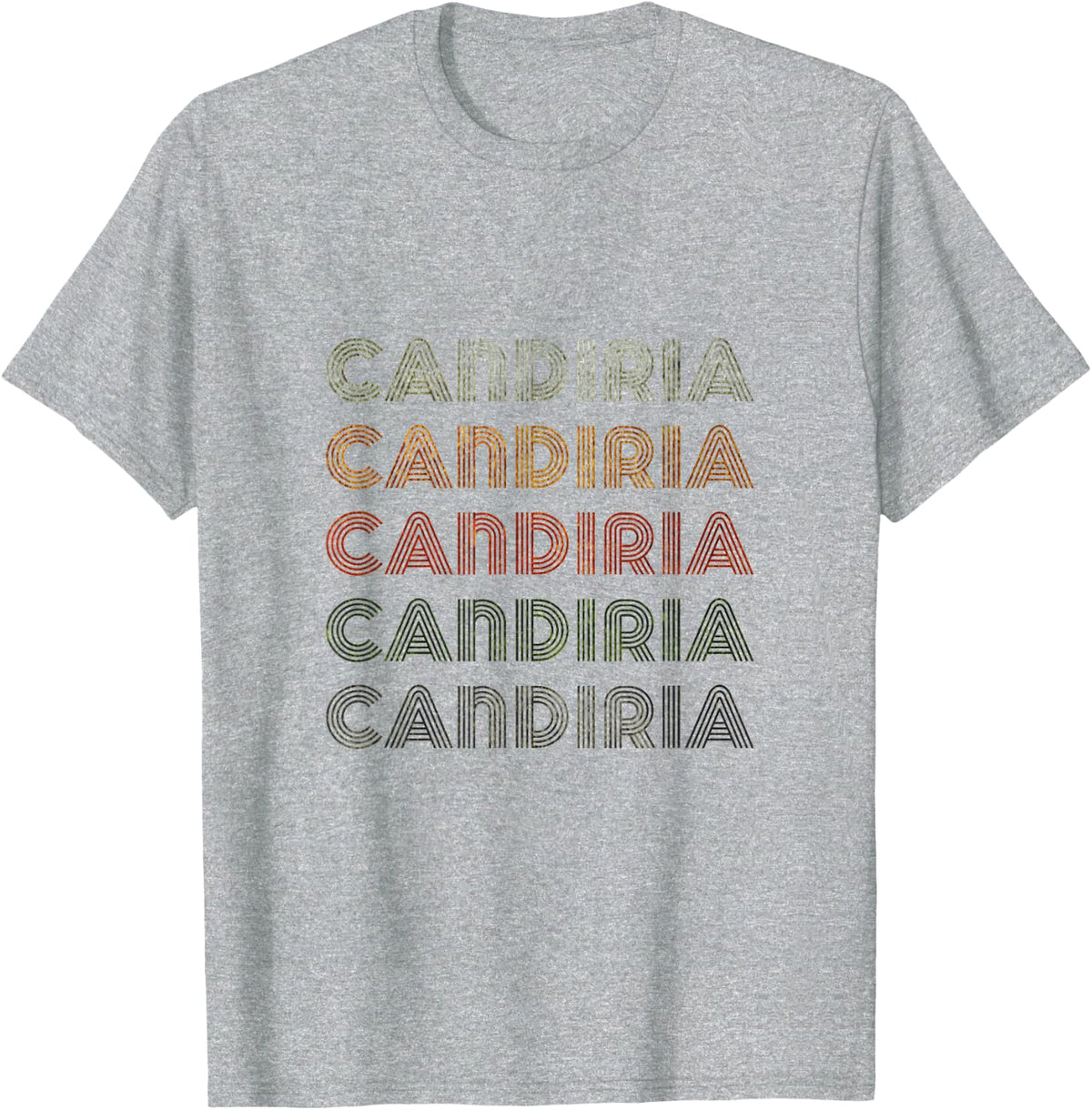 Love Heart Candiria Tee Grunge Vintage Style Black Candiria T-Shirt - Heather Grey