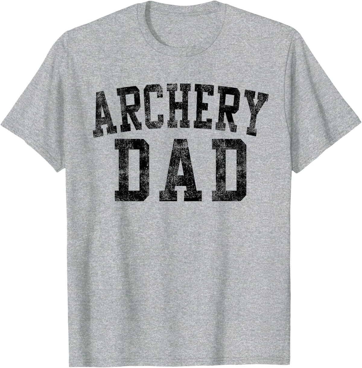 Archery Dad Birthday Classic Bold Font Archery Daddy T-Shirt - Heather Grey