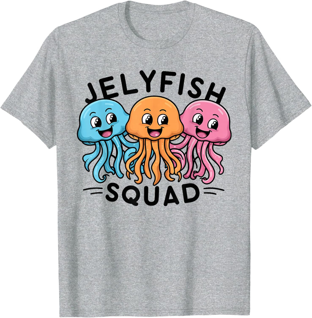 Jellyfish Squad Design Jellyfish Lover Stuff Kids Jellyfish T-Shirt - Heather Grey