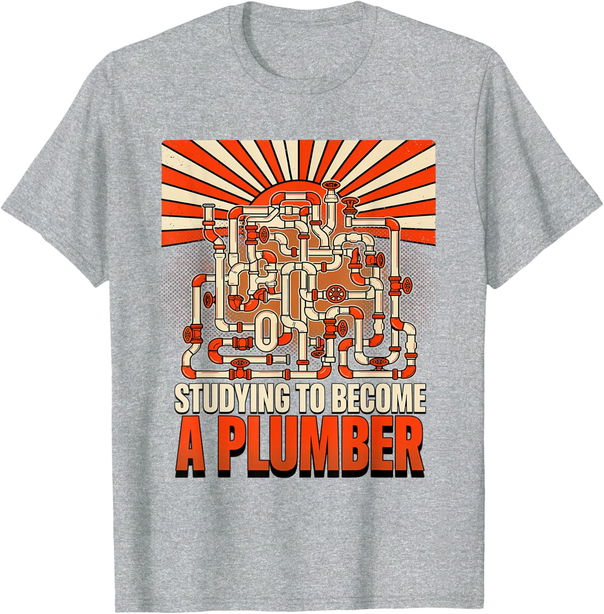 Aspiring Plumber in Training T-Shirt - Heather Grey